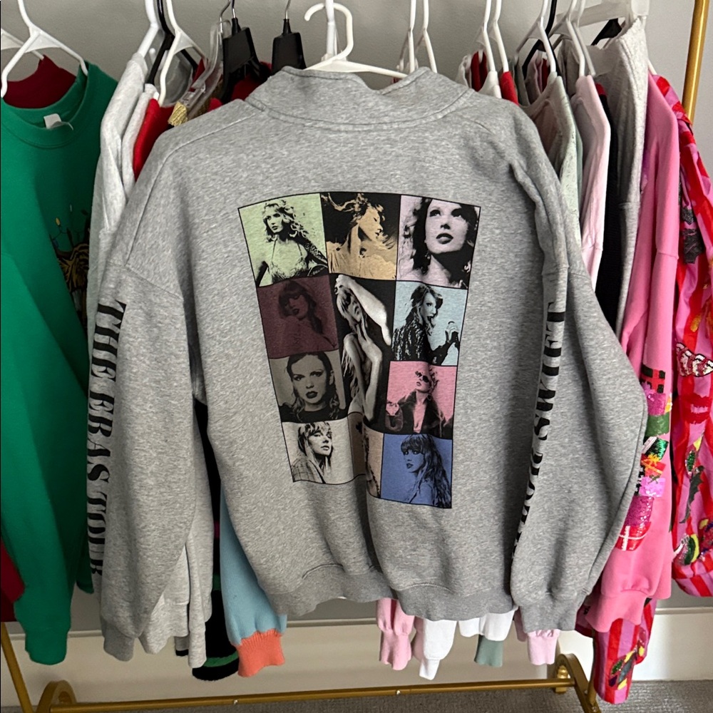 Taylor Swift Gray Sweatshirt from ERAS tour small stain on front